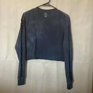 Blue long sleeve split arms